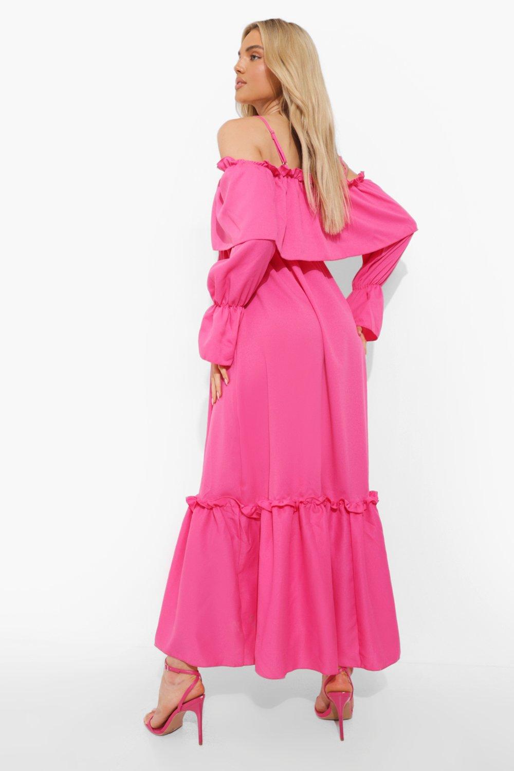 Boohoo cold 2024 shoulder dresses